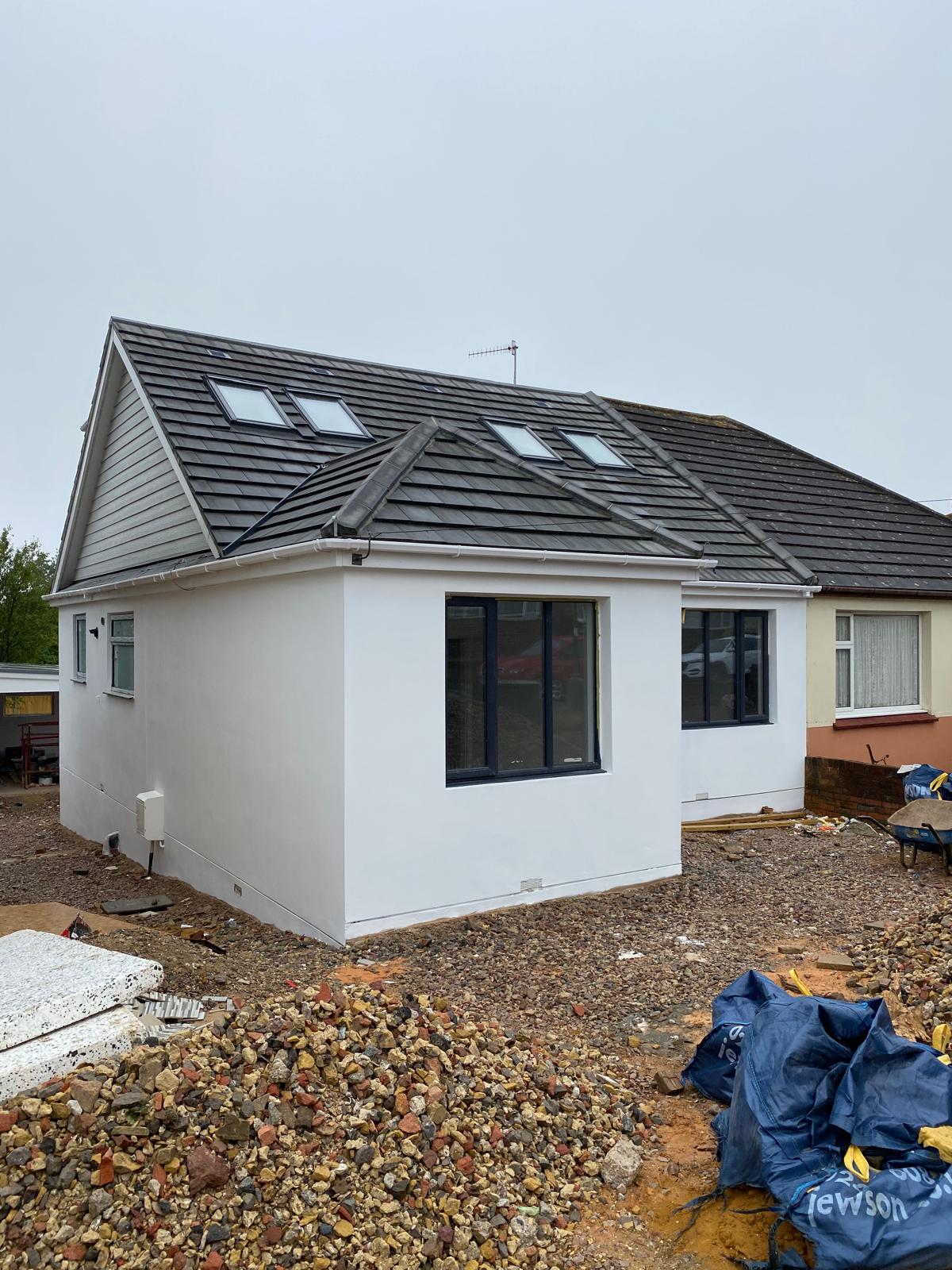 Completed dormer loft conversion in Sussex